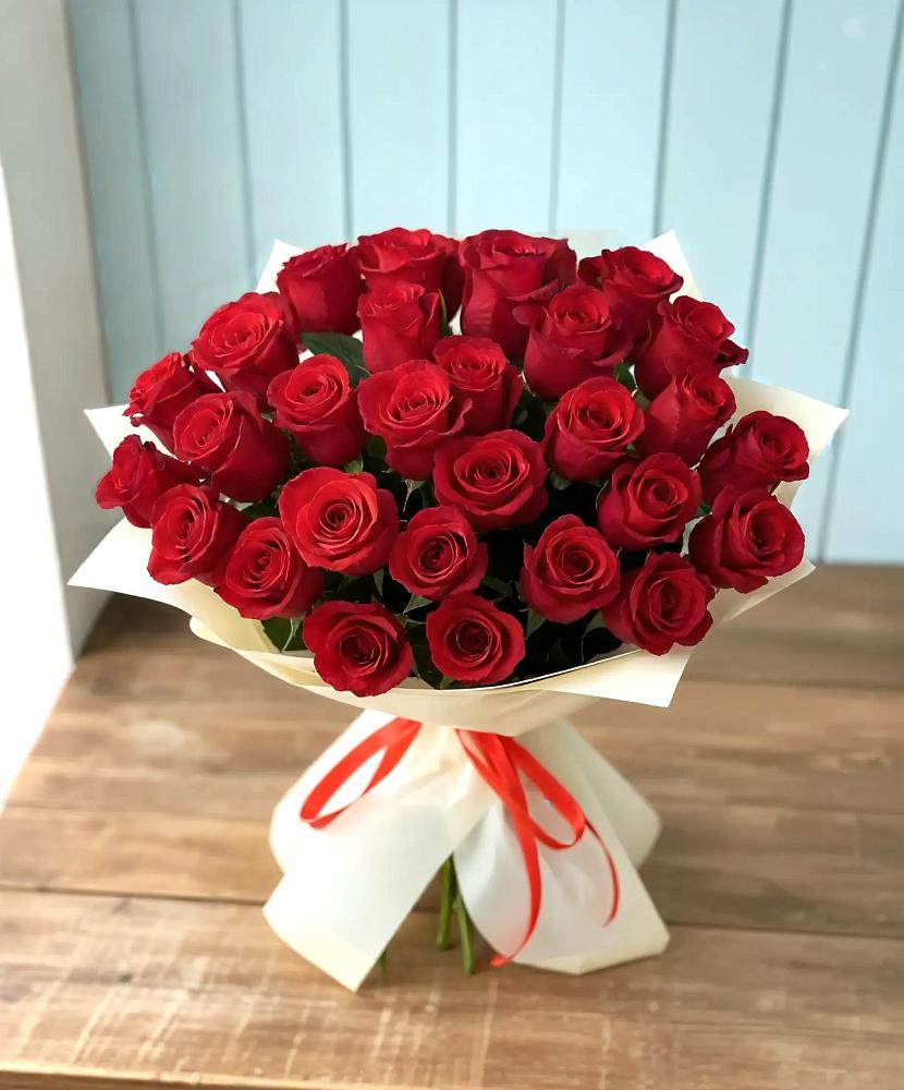 Букет 29 Красных роз в Мечётинской