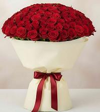 Букет 101 Красная роза Милано в Мечётинской