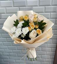 Букет цветов из:  Розы и Хризантемы в Мечётинской