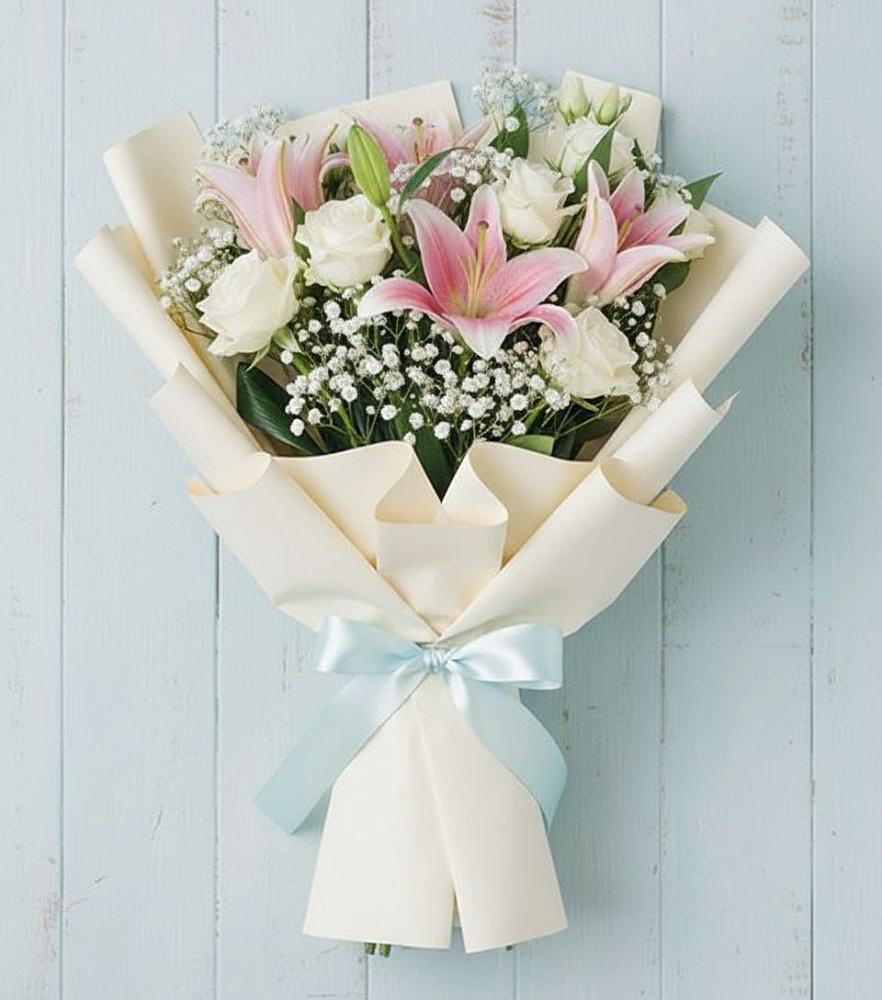 Букет цветов из: Лилии в Мечётинской