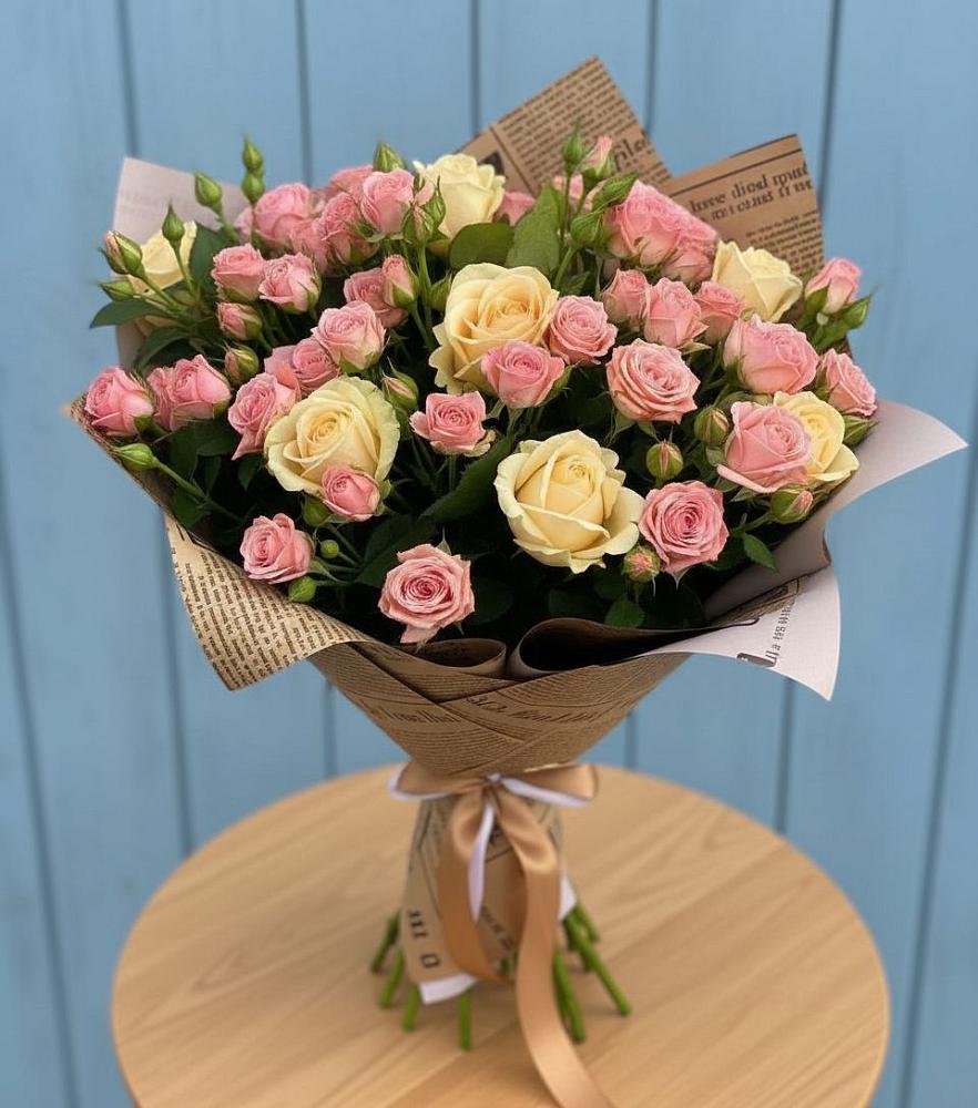 Букет цветов из: Розы в Мечётинской