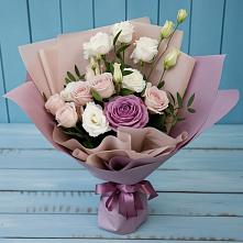 Букет цветов из:  Розы и Лизиантусы #REPLACE_PRED# Мечётинской
