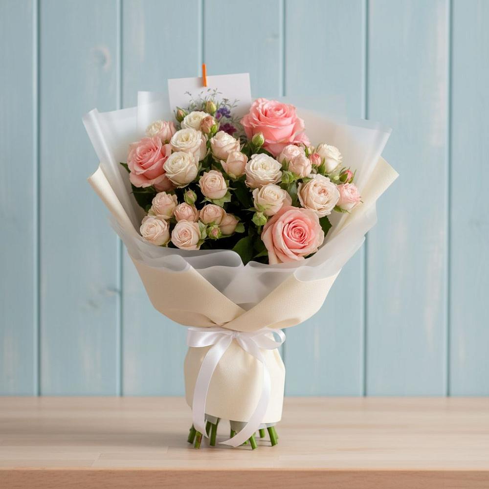 Букет цветов из: Розы в Мечётинской