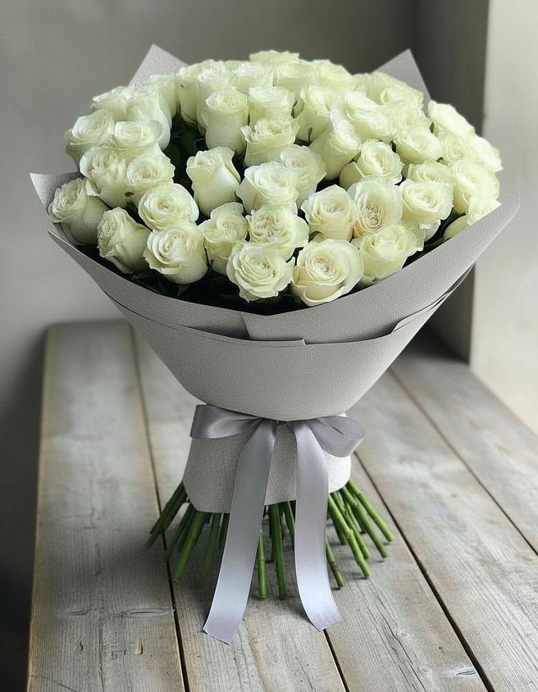 Букет 35 Белых роз в Мечётинской