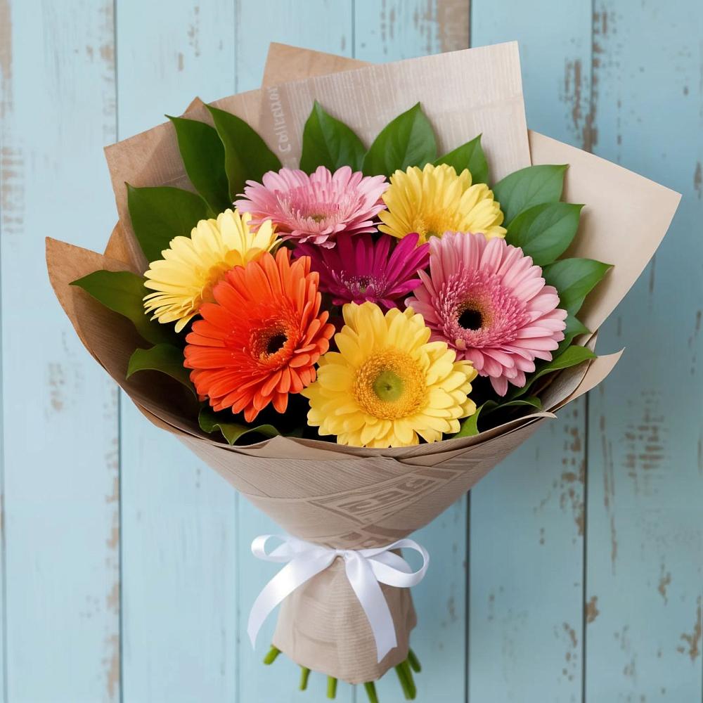 Букет цветов из: Герберы в Мечётинской