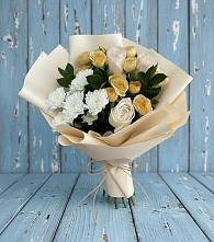 Букет цветов из:  Розы и Хризантемы в Мечётинской