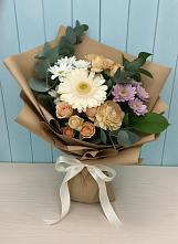 Букет цветов из:  Герберы и Хризантемы в Мечётинской