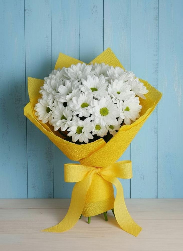 Букет цветов из: Хризантемы в Мечётинской