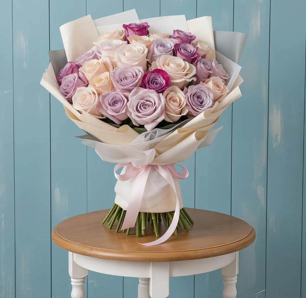 Букет цветов из: Розы в Мечётинской