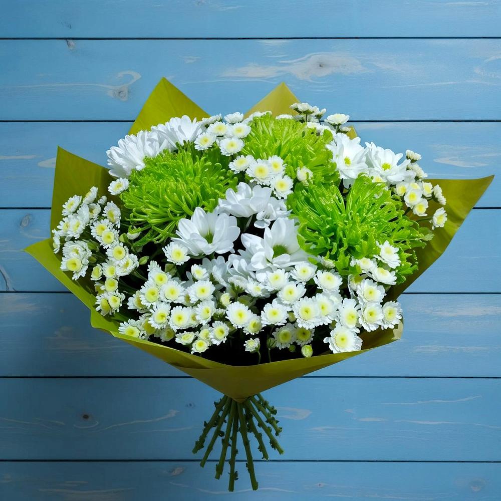 Букет цветов из: Хризантемы в Мечётинской