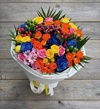 Букет цветов из:  Розы и Хризантемы в Мечётинской