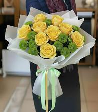 Букет цветов из:  Хризантемы и Розы #REPLACE_PRED# Мечётинской