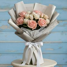 Букет цветов из:  Розы #REPLACE_PRED# Мечётинской