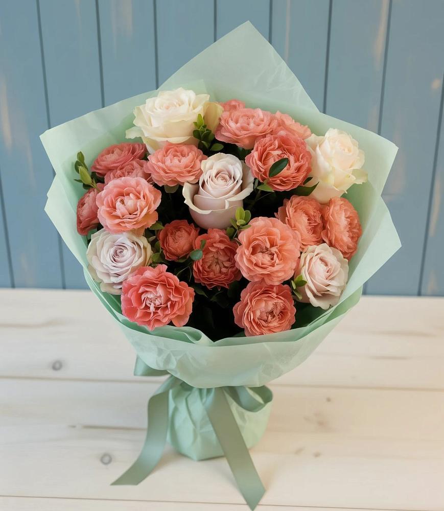 Букет цветов из: Розы в Мечётинской