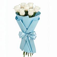 Букет 7 белых роз Проуд #REPLACE_PRED# Мечётинской