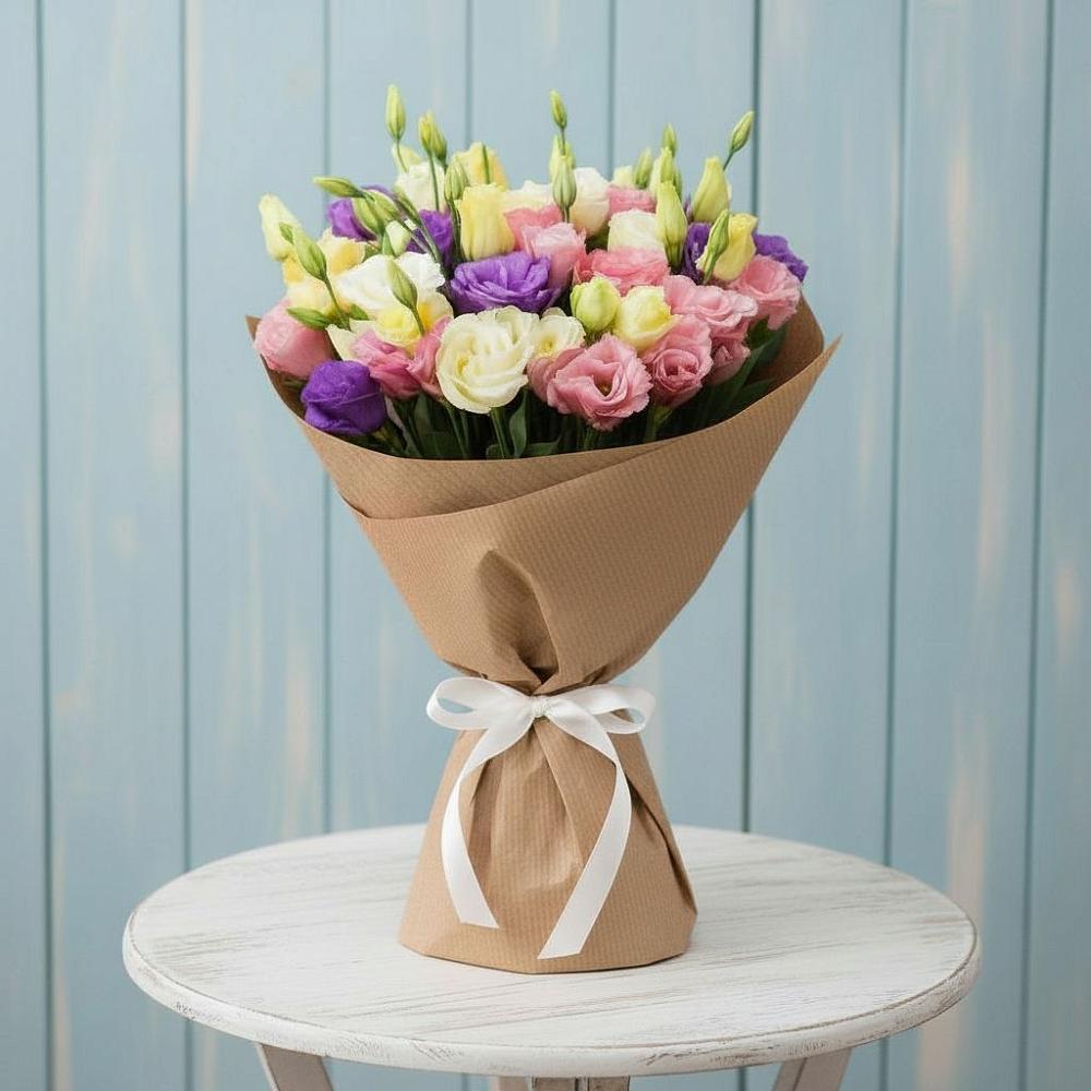 Букет цветов из: Лизиантусы в Мечётинской