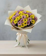 Букет цветов из:  Хризантемы в Мечётинской