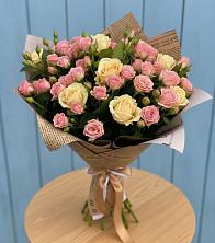 Букет цветов из:  Розы в Мечётинской