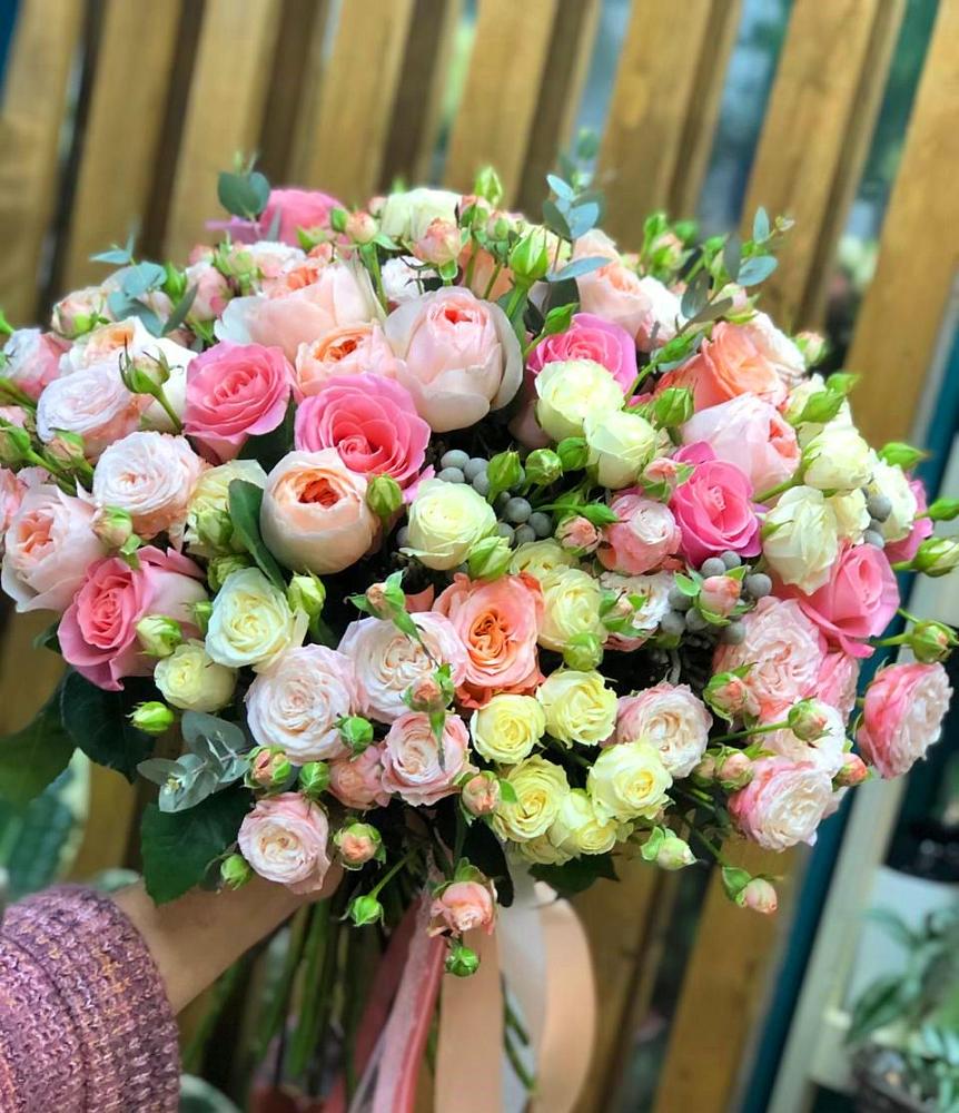 Букет цветов из: Розы в Мечётинской