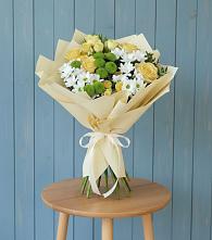 Букет цветов из:  Хризантемы и Розы #REPLACE_PRED# Мечётинской