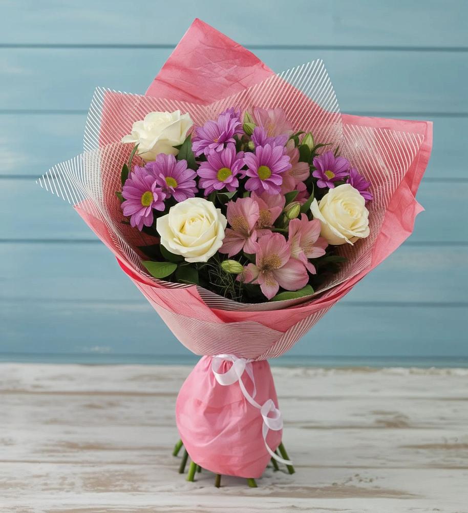 Букет цветов из: Герберы в Мечётинской