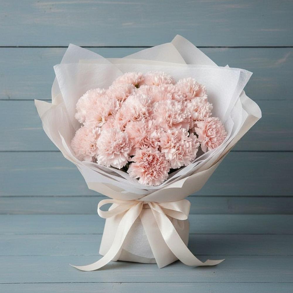 Букет цветов из: Гвоздики в Мечётинской