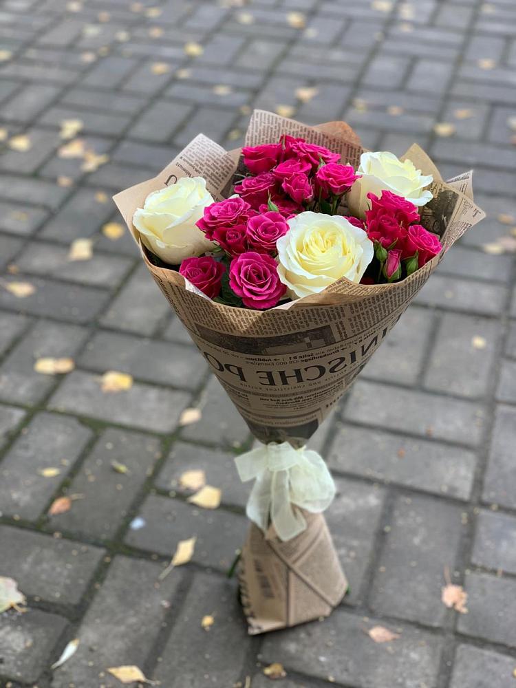 Букет цветов из: Розы в Мечётинской