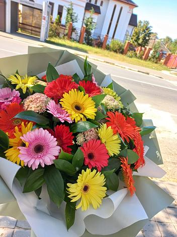 Букет цветов из: Герберы в Мечётинской