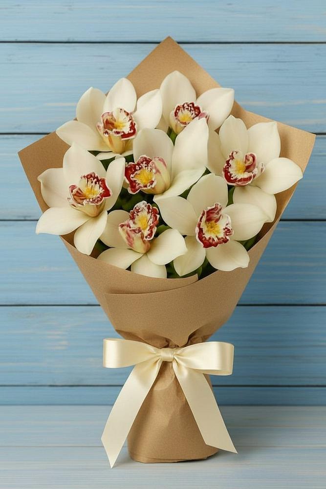 Букет цветов из: Орхидеи и Розы в Мечётинской