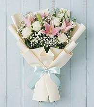 Букет цветов из:  Лилии в Мечётинской
