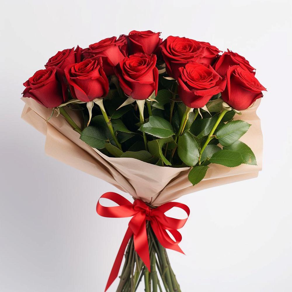 Букет 11 Красных роз Эдлесс Лав в Мечётинской