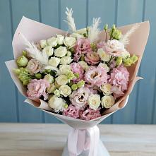 Букет цветов из:  Альстромерии и Розы в Мечётинской