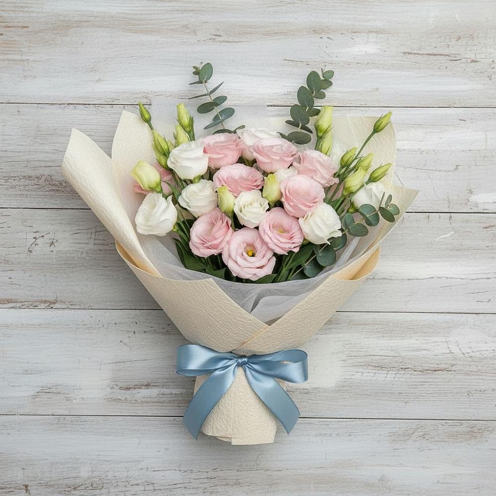 Букет цветов из: Лизиантусы в Мечётинской